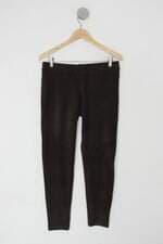 Calça de tecido dicorpo feminina marrom