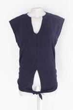 Blusa chifon feminina azul