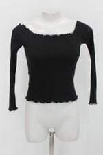 Blusa cropped  zara trafaluc feminina preta