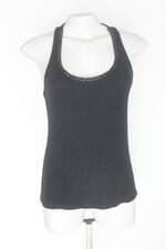 Regata feminina preta com Aplique