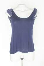 Regata eclectic feminina azul com Aplique