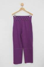 Calça de tecido sublini feminina roxa