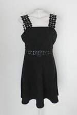 Vestido Chic Up feminino preto com Bordado