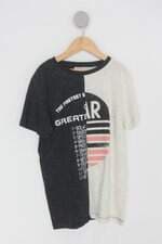 Camiseta Infantil pistol star bicolor com silk
