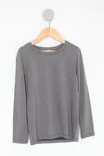 Camiseta manga longa Infantil cinza