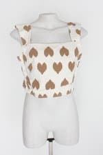 Blusa regata a collection feminina off-white estampado 