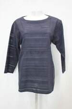 Blusa Gap Maternity feminina azul com Transparência e Faixa na Cintura