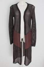 Cardigan john john feminino marrom com Recortes