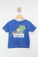 Blusa Infantil rio 2016 azul