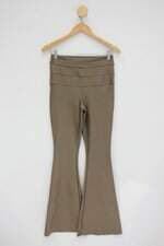 Calça de tecido Renner feminina marrom com Cós com elástico