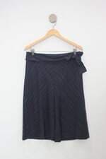 Calça de tecido lilla ka feminina azul com Faixa na Cintura