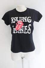Blusa usen criativa feminina preta estampada