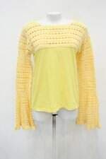 Blusa feminina amarelo com Recortes