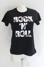 Blusa use criativa feminina preta estampada