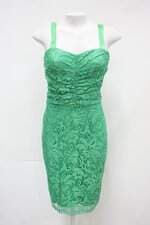 Vestido dolce & gabbana feminino verde com Pregas e Bojo