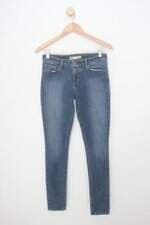 Calça Jeans demi curve feminina azul