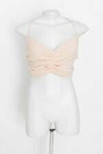 Blusa cropped 3 feminina coral