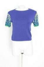 Blusa arpoar feminina azul com Recortes