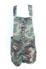 Jardineira fox boy feminina estampada 