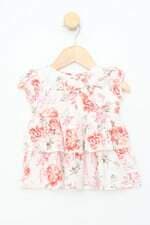 Vestido Infantil estampado com laço