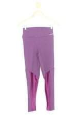 Calça Legging romance feminina roxa com Recortes