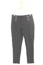 Calça de tecido the style box feminina preta com Recortes
