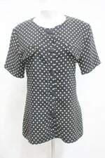 Blusa feminina preta estampada 