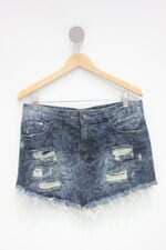 Saia Jeans john john feminina azul
