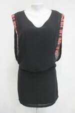 Vestido forever 21 feminino preto com Paetê e Forro