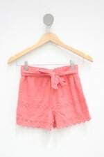 Shorts Infantil le li petit rosa com cós com elástico 