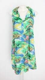 Vestido estratosfera feminino azul estampado