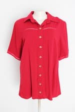 Camisa m de maria feminina vermelha
