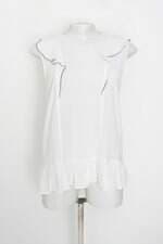 Regata zara feminina branca com Babado