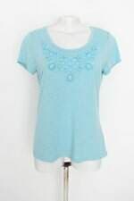 Blusa Renner feminina azul com Aplique