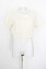 Blusa Cropped Renner feminina off-white
