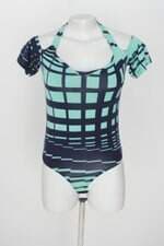 Body vivan feminino verde estampado