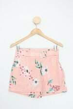 Shorts Saia feminino bege estampado