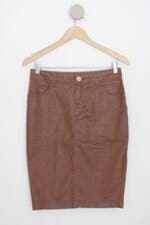 Saia new people feminina marrom