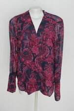 Blusa veronicam. feminina estampada com Transparência
