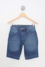 Bermuda  jeans avancini feminina azul 