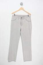 Calça Jeans avancini feminina cinza com apliques