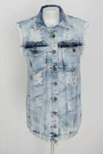 Colete robe noire feminino azul