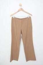 Calça de tecido feminina marrom