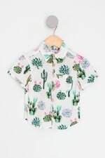 Camisa Infantil the mini forest branca estampada