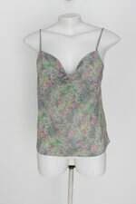 Blusa feminina verde estampada 