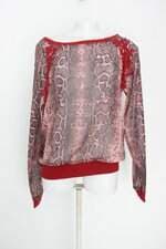 Blusa idhok feminina estampada com Recortes e Transparência