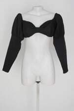 Blusa cropped padock brand feminina preta