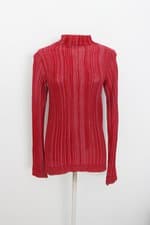 Blusa manga longa feminina vermelha 