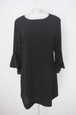 Vestido polowear feminino preto com Forro