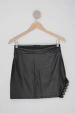 Saia feminina preto com Fenda